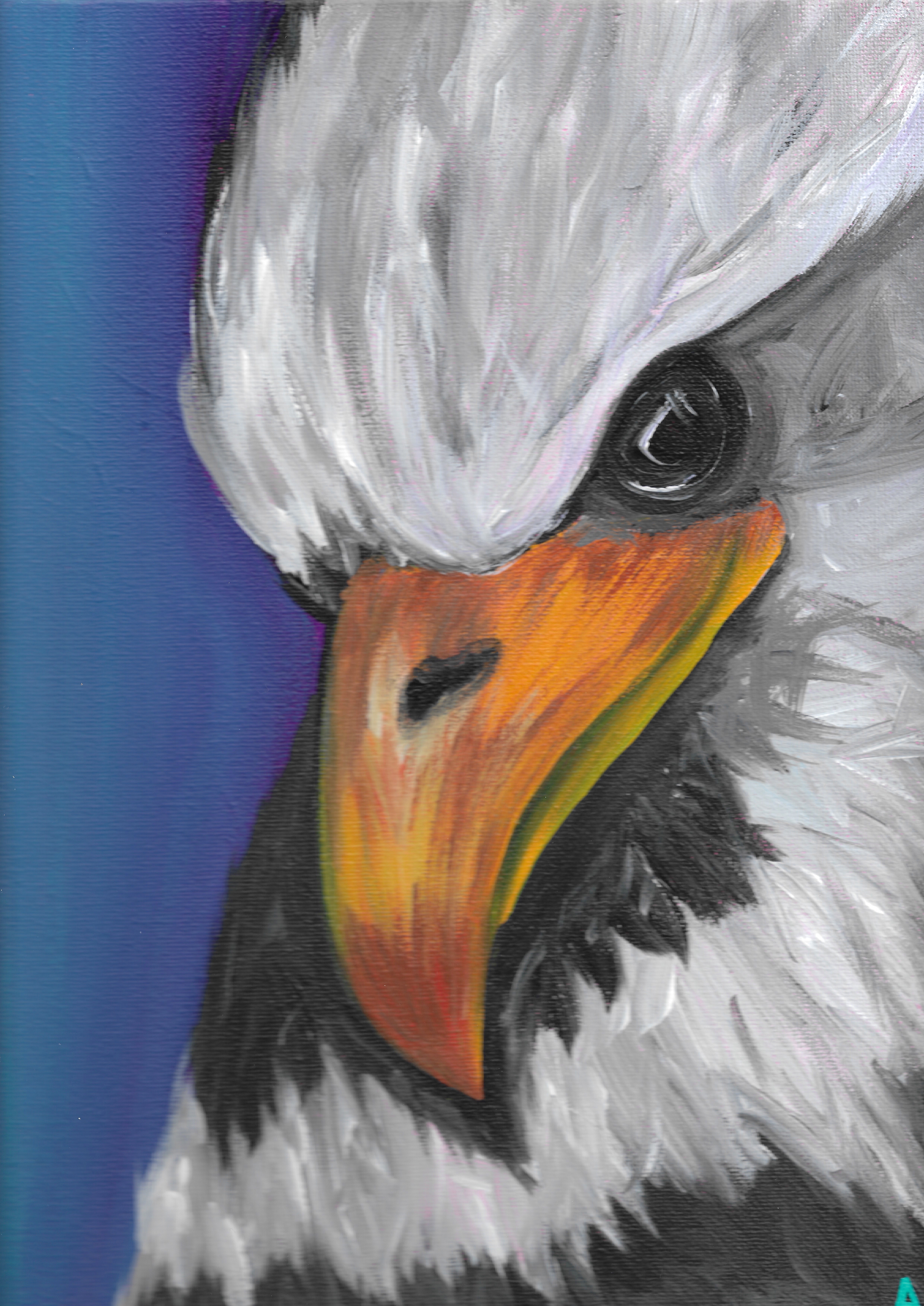 painting of an eagle